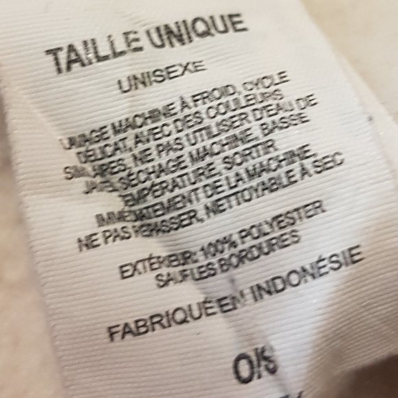 COLUMBIA Unisex One Size Scarf Cream Winter Fleece - Picture 6 of 10